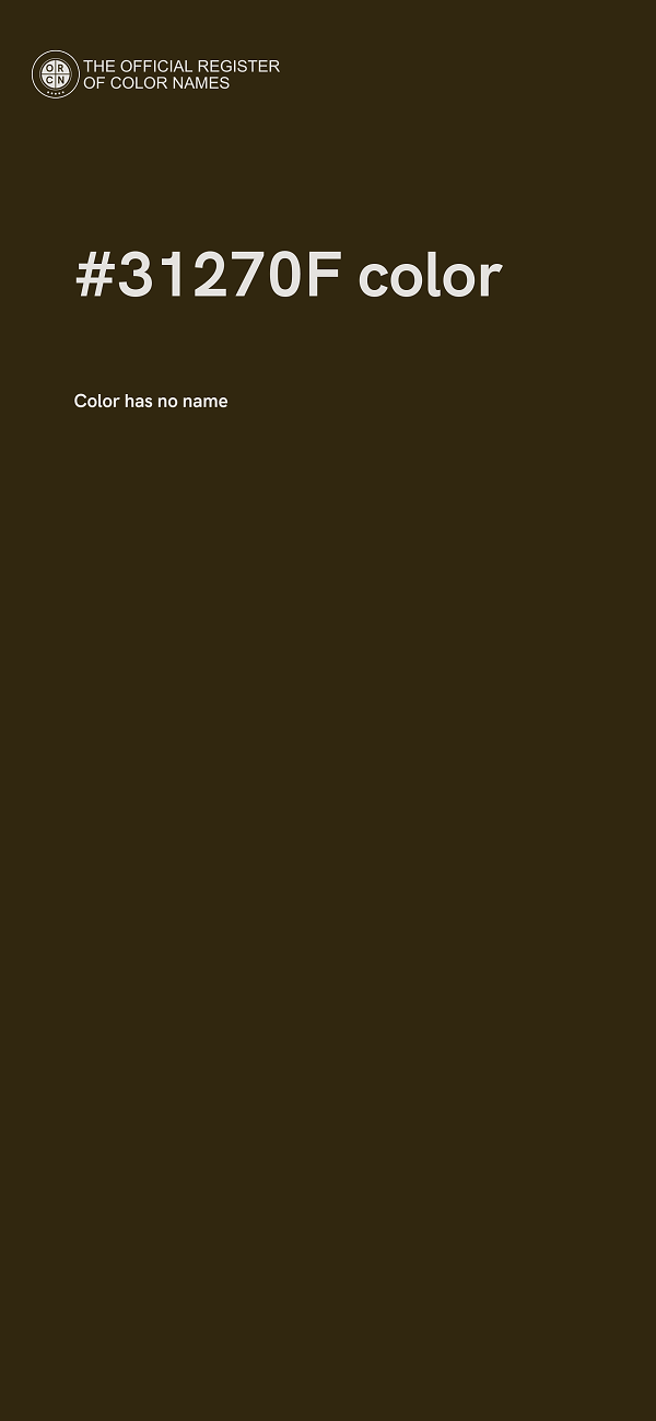 #31270F color image