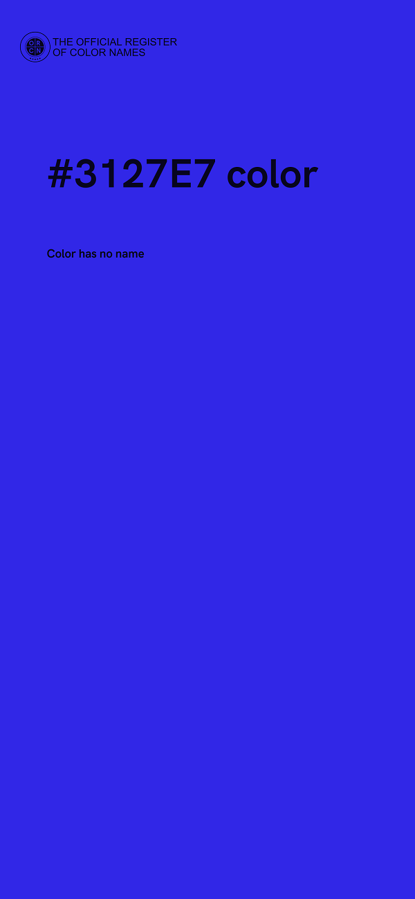 #3127E7 color image