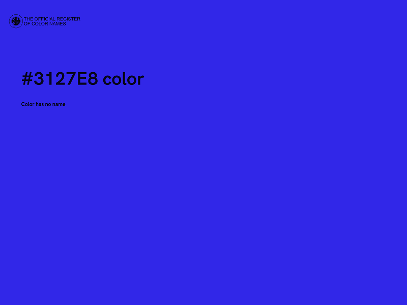 #3127E8 color image