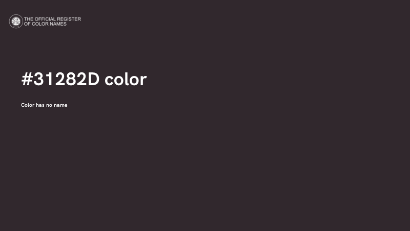 #31282D color image