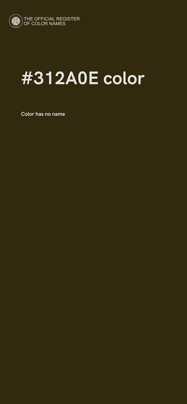 #312A0E color image