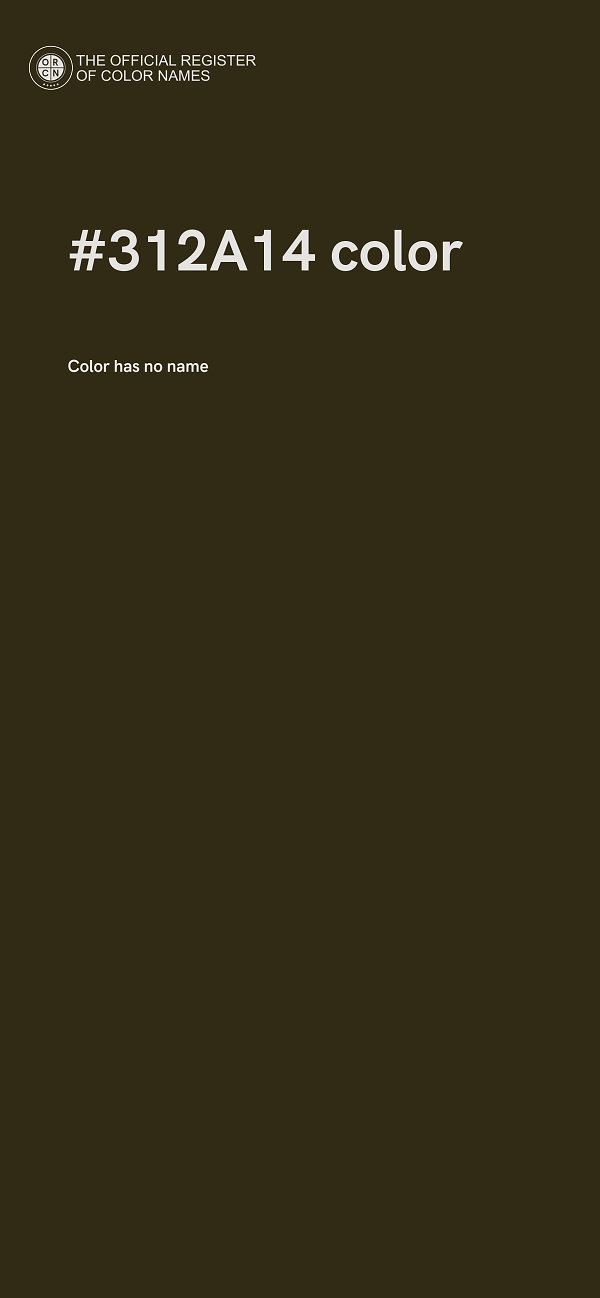 #312A14 color image