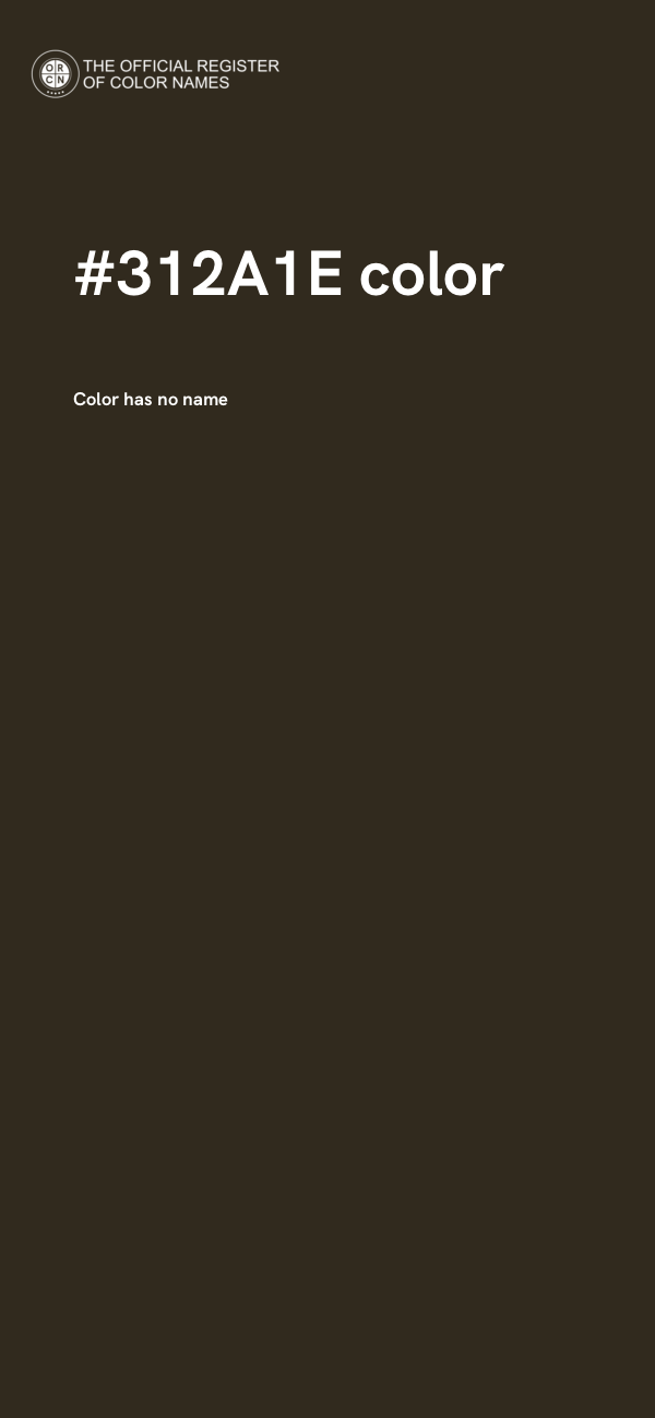 #312A1E color image