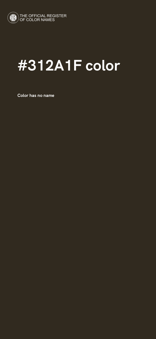 #312A1F color image