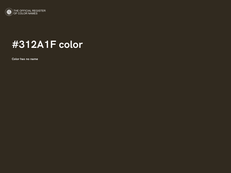 #312A1F color image