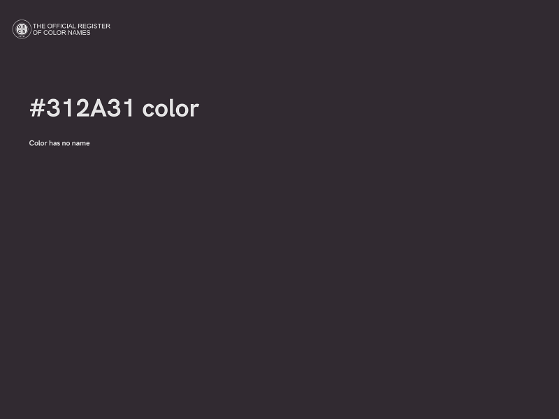 #312A31 color image
