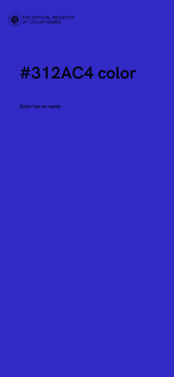 #312AC4 color image