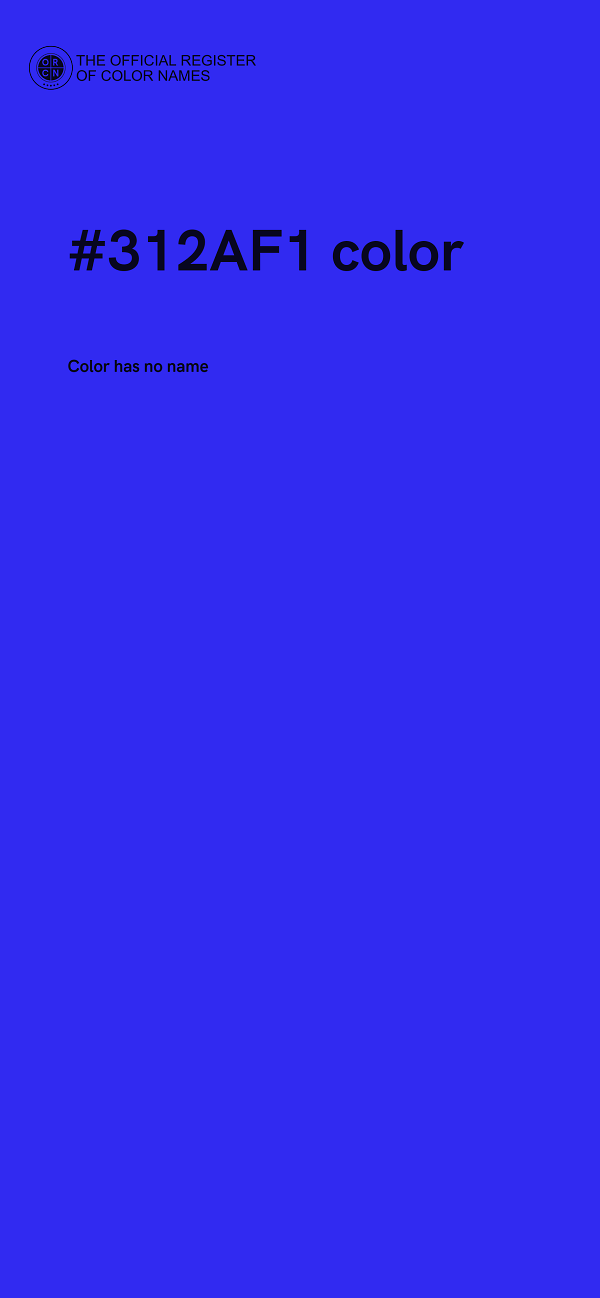 #312AF1 color image