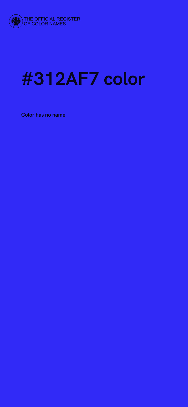#312AF7 color image