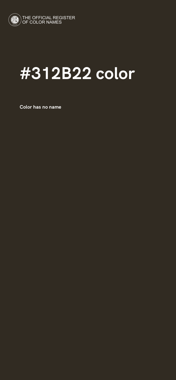 #312B22 color image