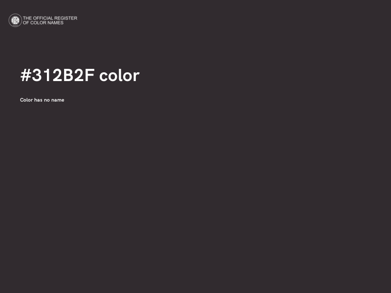 #312B2F color image