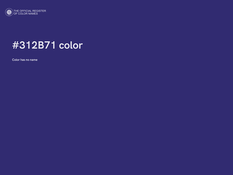 #312B71 color image