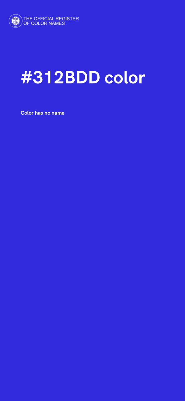#312BDD color image
