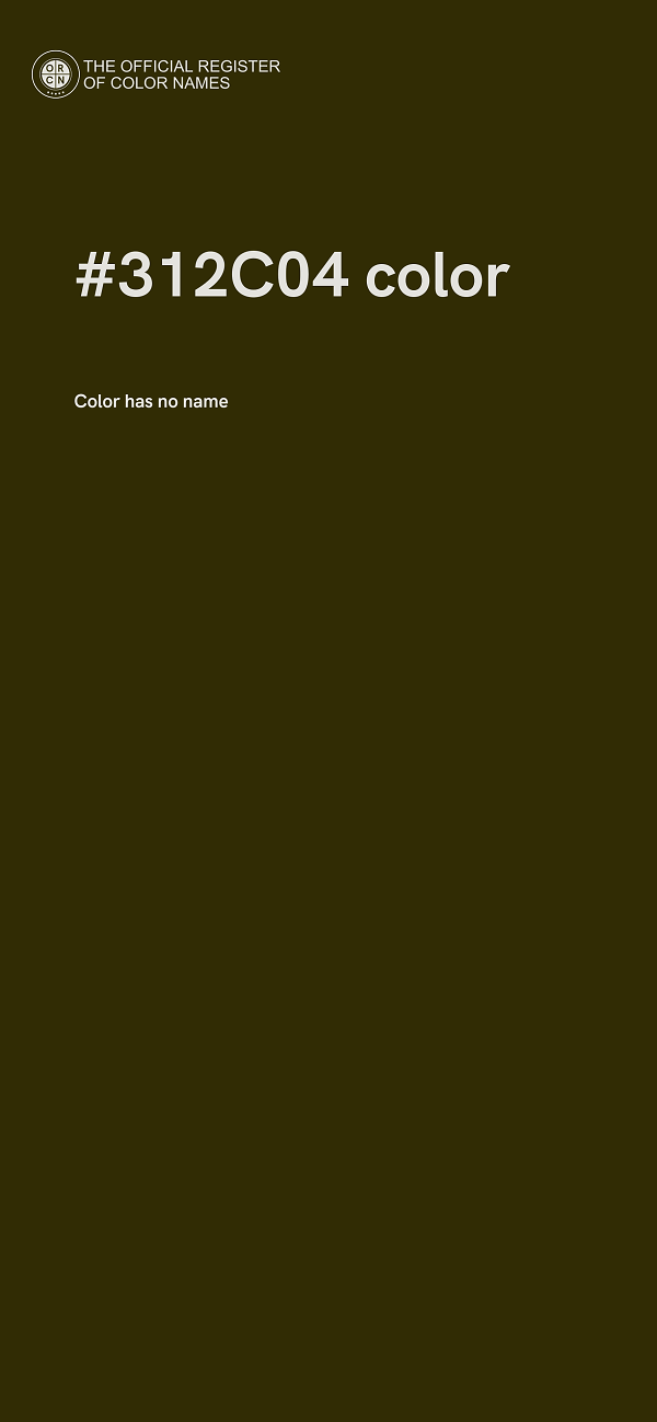 #312C04 color image
