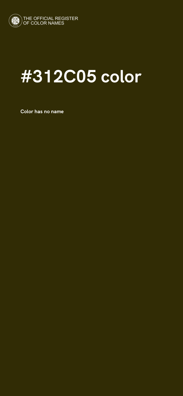 #312C05 color image