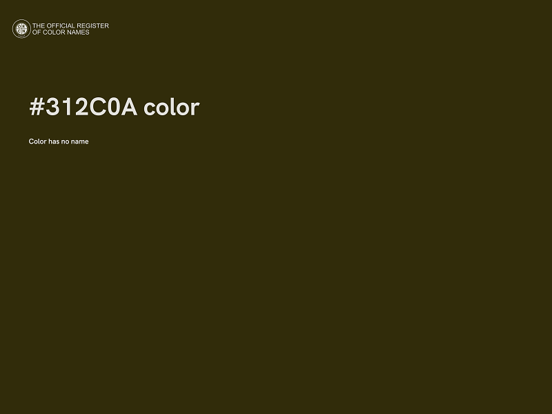 #312C0A color image