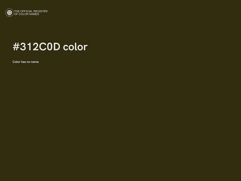 #312C0D color image