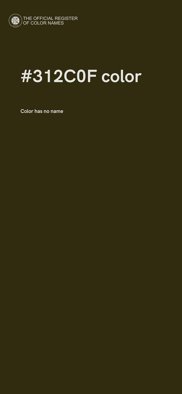#312C0F color image