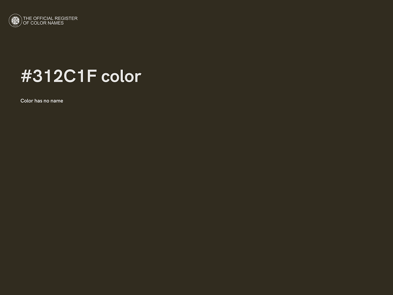 #312C1F color image