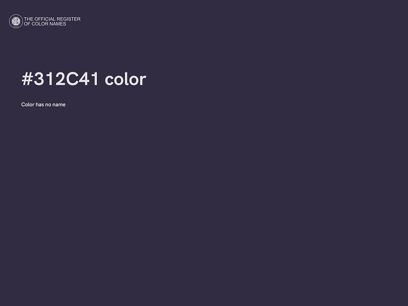 #312C41 color image