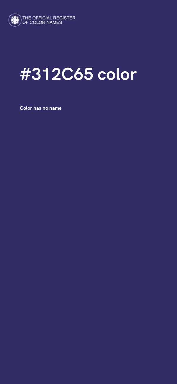 #312C65 color image