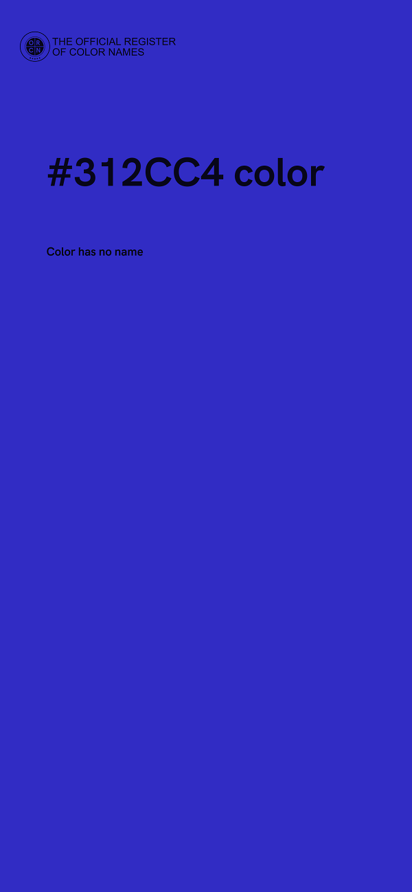 #312CC4 color image