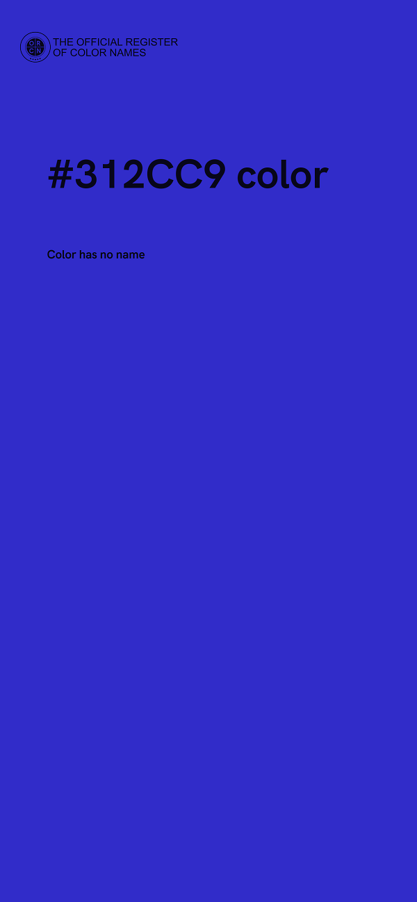 #312CC9 color image