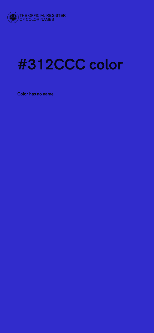 #312CCC color image