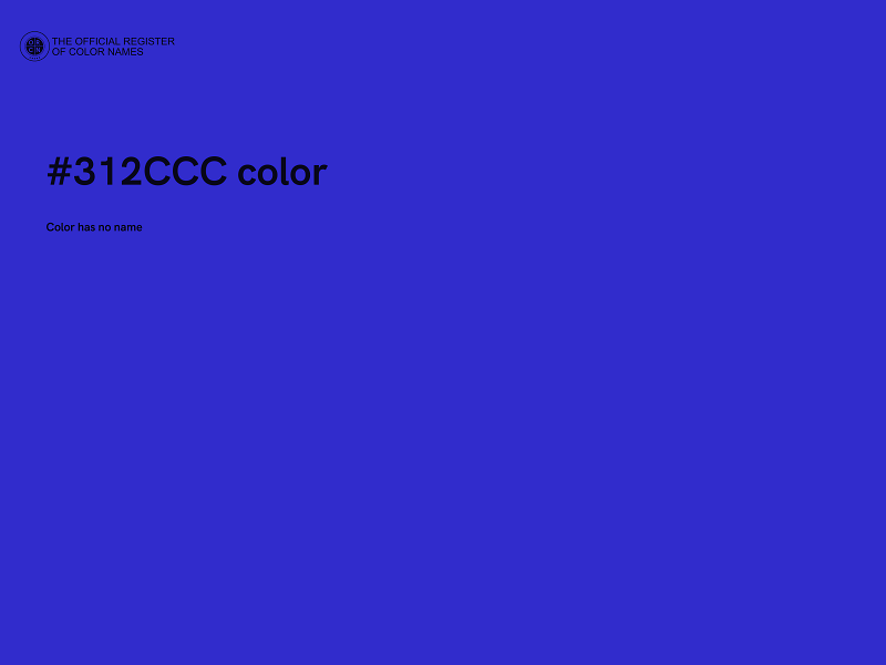 #312CCC color image