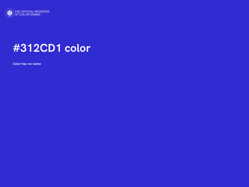 #312CD1 color image