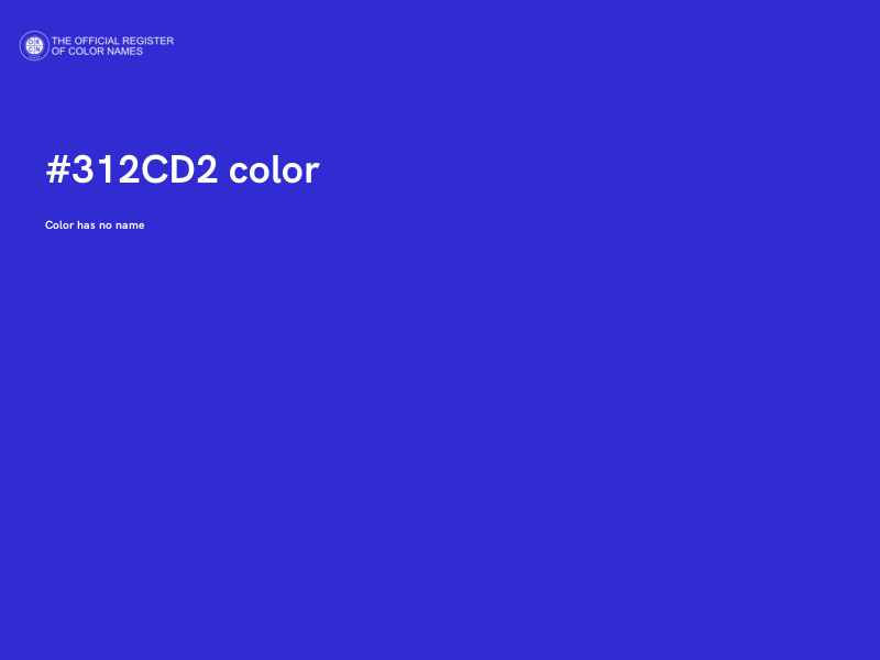 #312CD2 color image