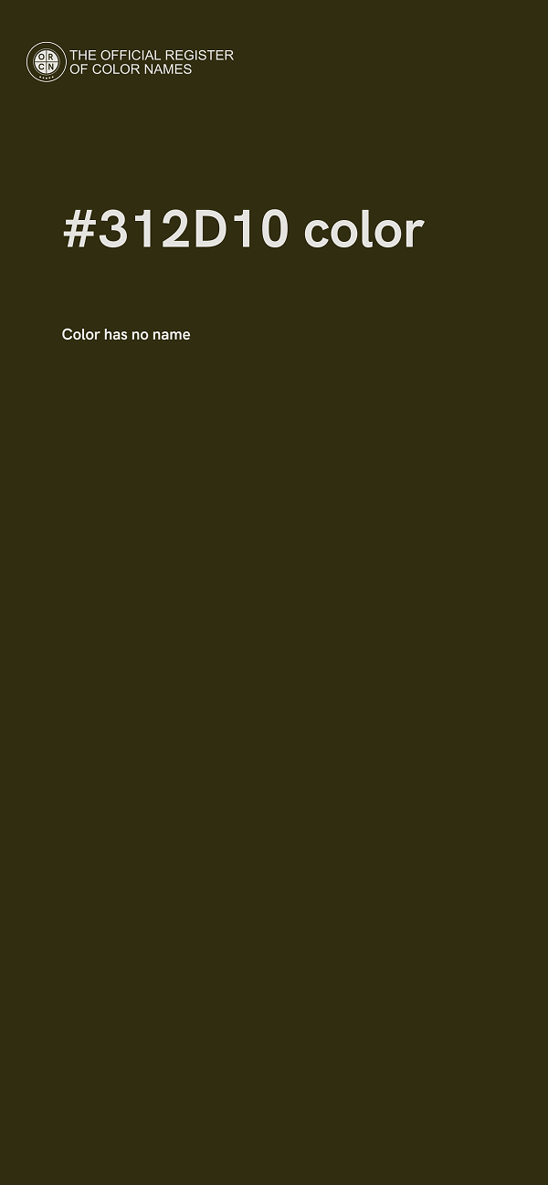 #312D10 color image