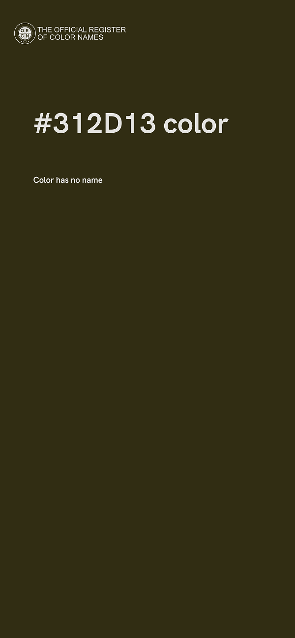 #312D13 color image