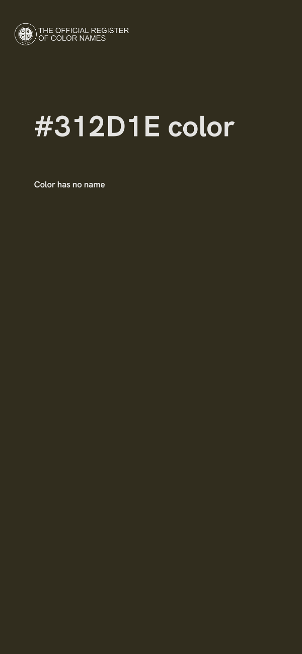 #312D1E color image