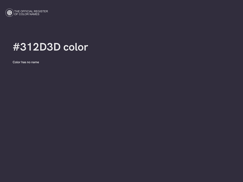 #312D3D color image