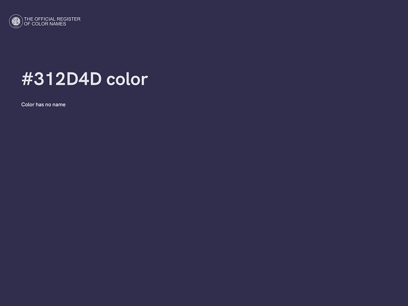 #312D4D color image