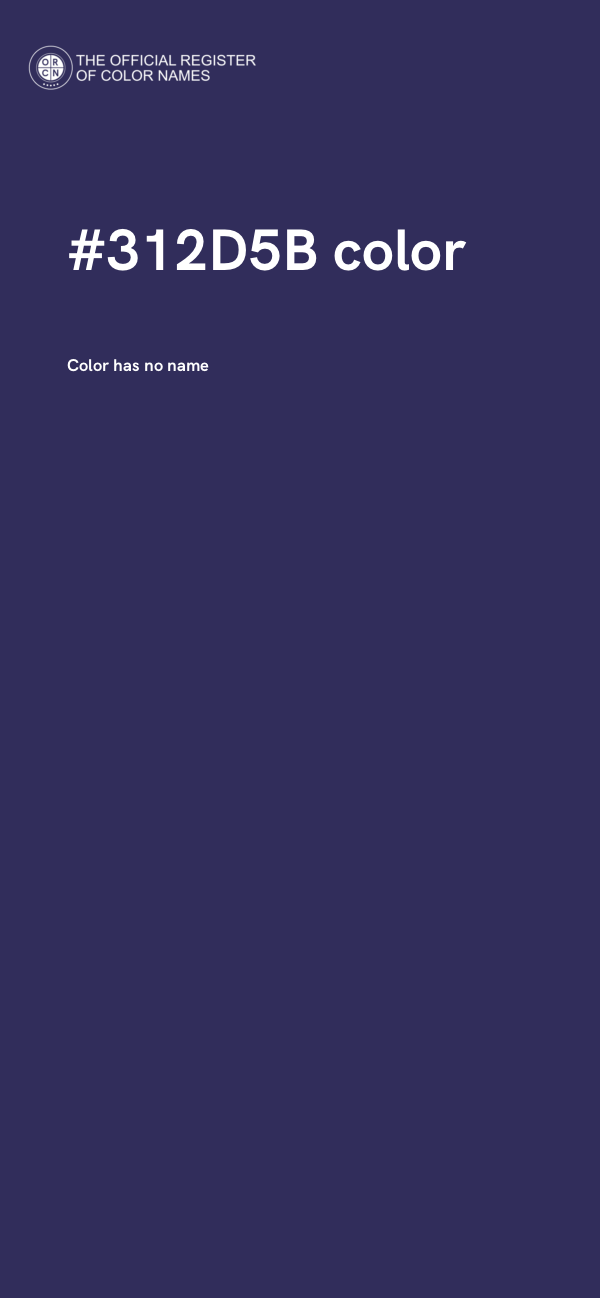#312D5B color image