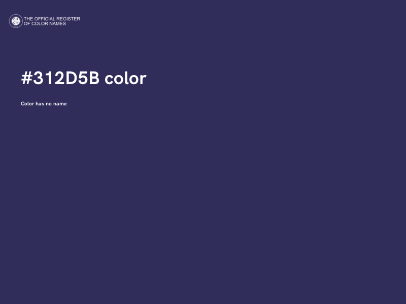 #312D5B color image