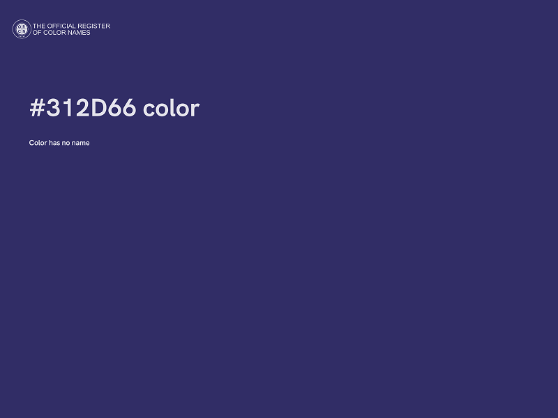 #312D66 color image