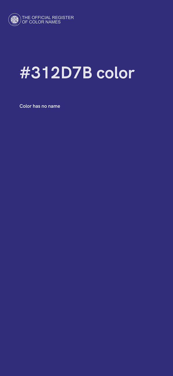 #312D7B color image