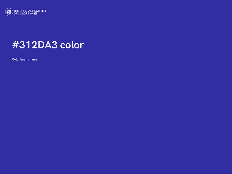 #312DA3 color image