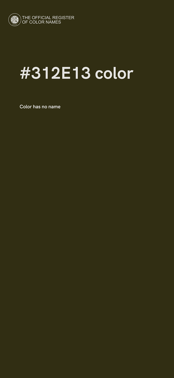#312E13 color image