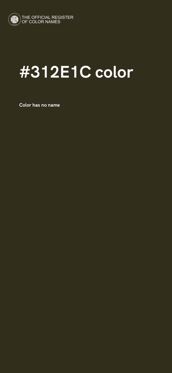 #312E1C color image
