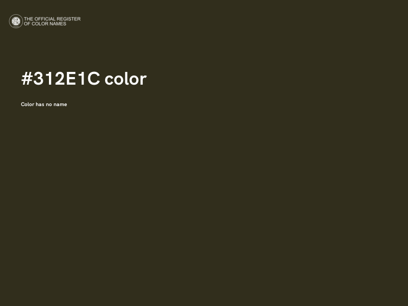 #312E1C color image