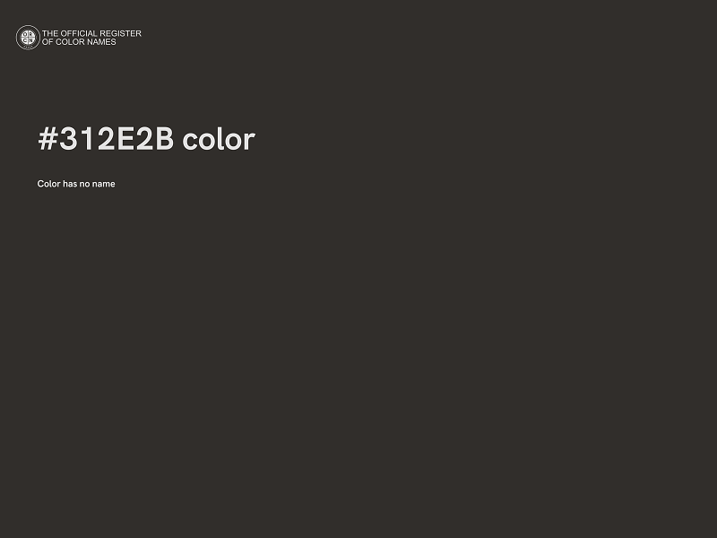 #312E2B color image