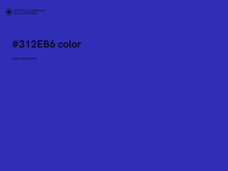 #312EB6 color image