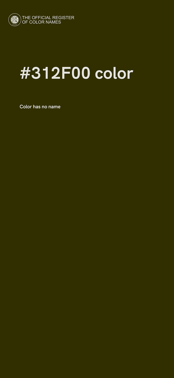 #312F00 color image