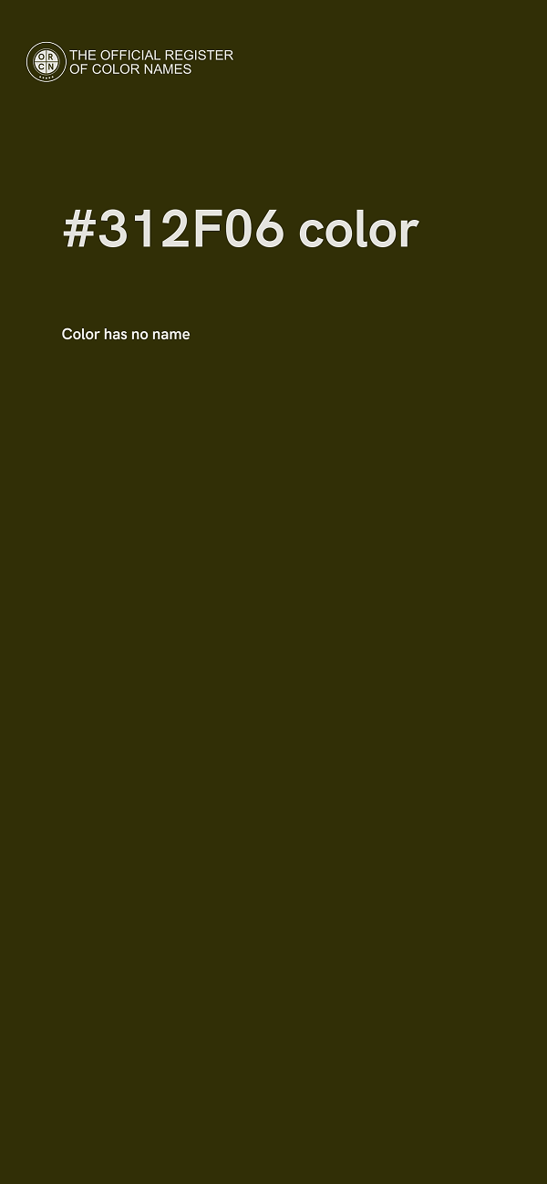 #312F06 color image