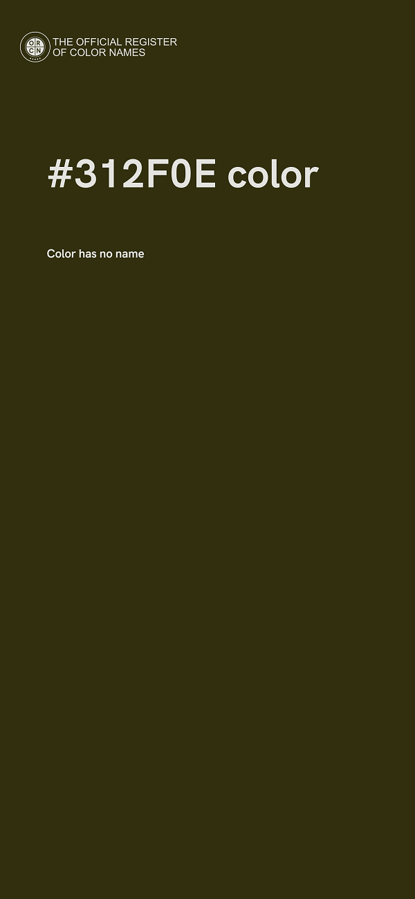 #312F0E color image