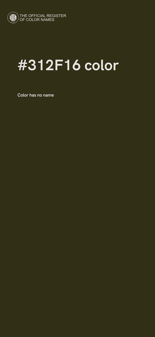 #312F16 color image